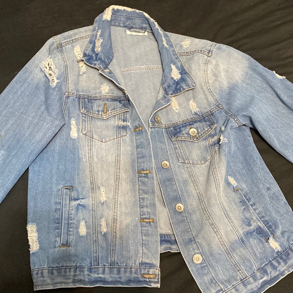 Custom Jean Jacket Size Large